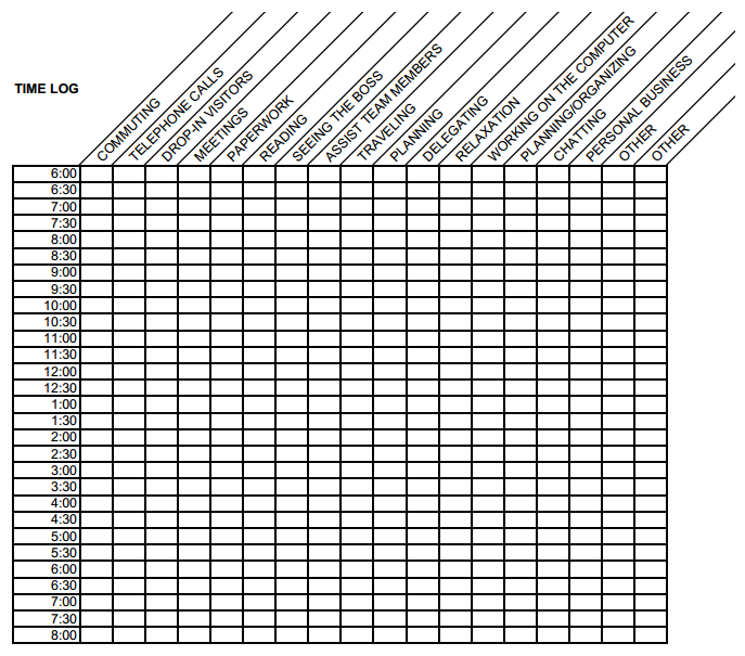 Daily Time Log Jugglers